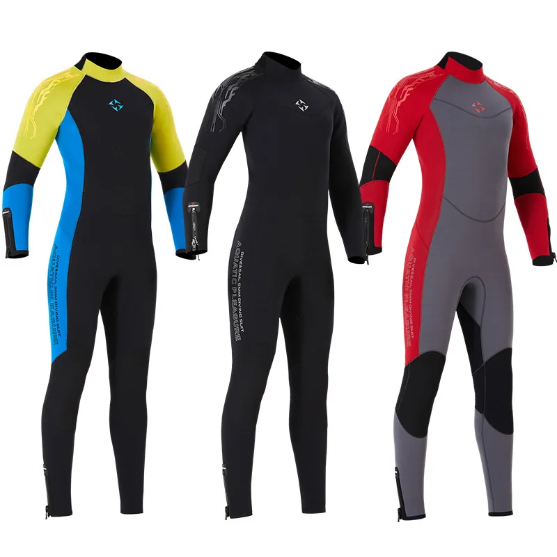 Man Woman Wetsuit 5mm Neoprene Men Fishing Surfing Diving Suit One