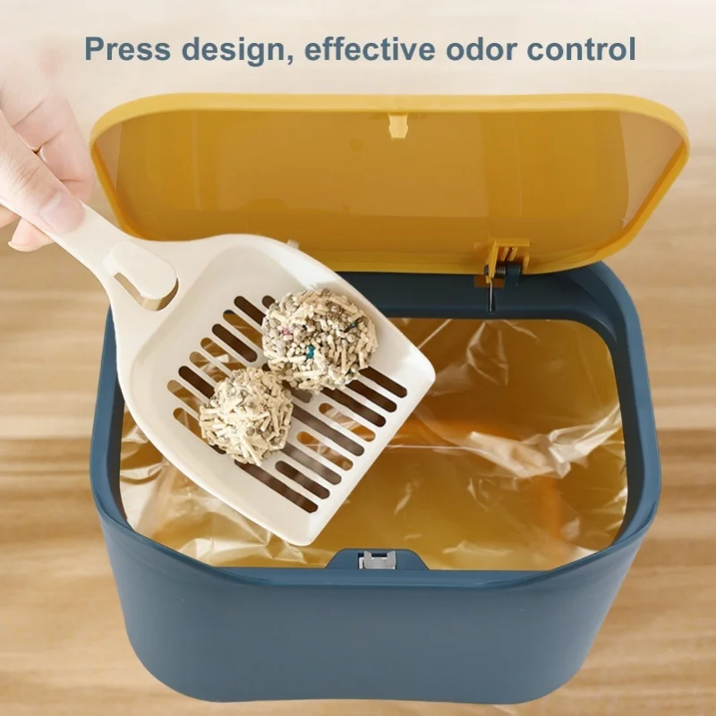 고양이 배변 쓰레기통, 프레스형 뚜껑, 다기능 고양이 똥 쓰레기통, 가정용