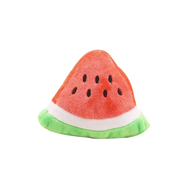 Puppy Sound Toy Set Pet Chewing Plush Fruit Snacks And Vegetable Puppy Toys Suitable For Cute Playm Pet Toys Supplies 5