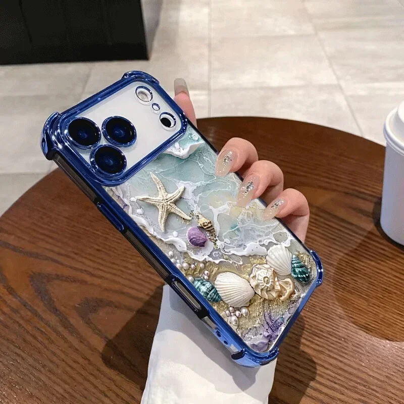 Coastal Ocean Starfish Seashell Anti-Knock Phone Case