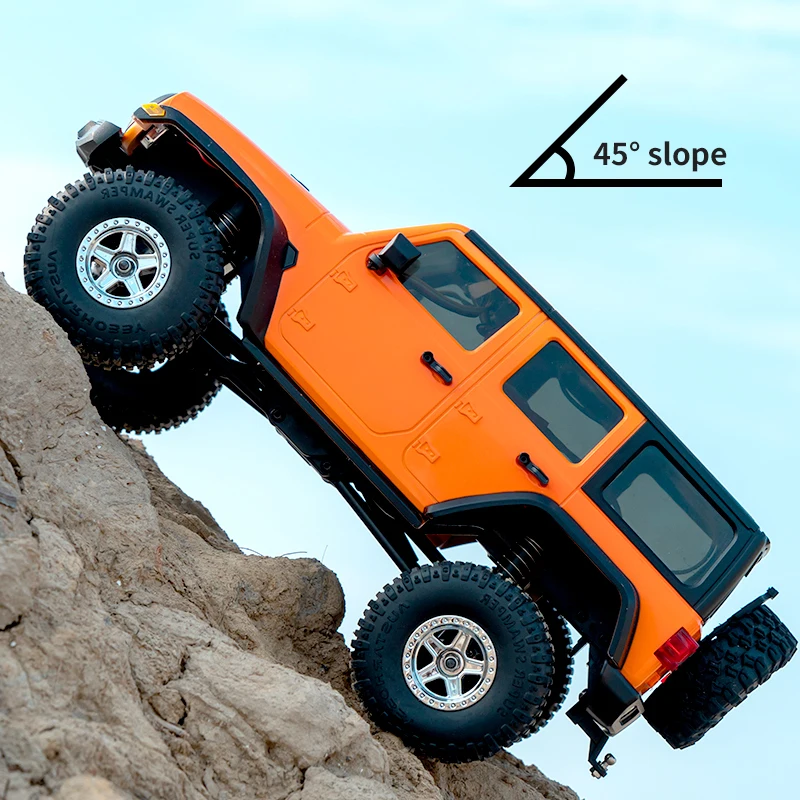 JJRC C8801 1:18 RC Car Full Scale Wrangler Climbing Off Road Car Jeep Model Car  Front And Rear Shock Remote Control Toy For Kid 2