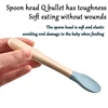 Baby Fork&Spoon Set Soft Silicone Head with Non-Slip Wooden Handle BPA Free Dishwasher Safe Ideal for Toddler Meals (6+ Months) 4