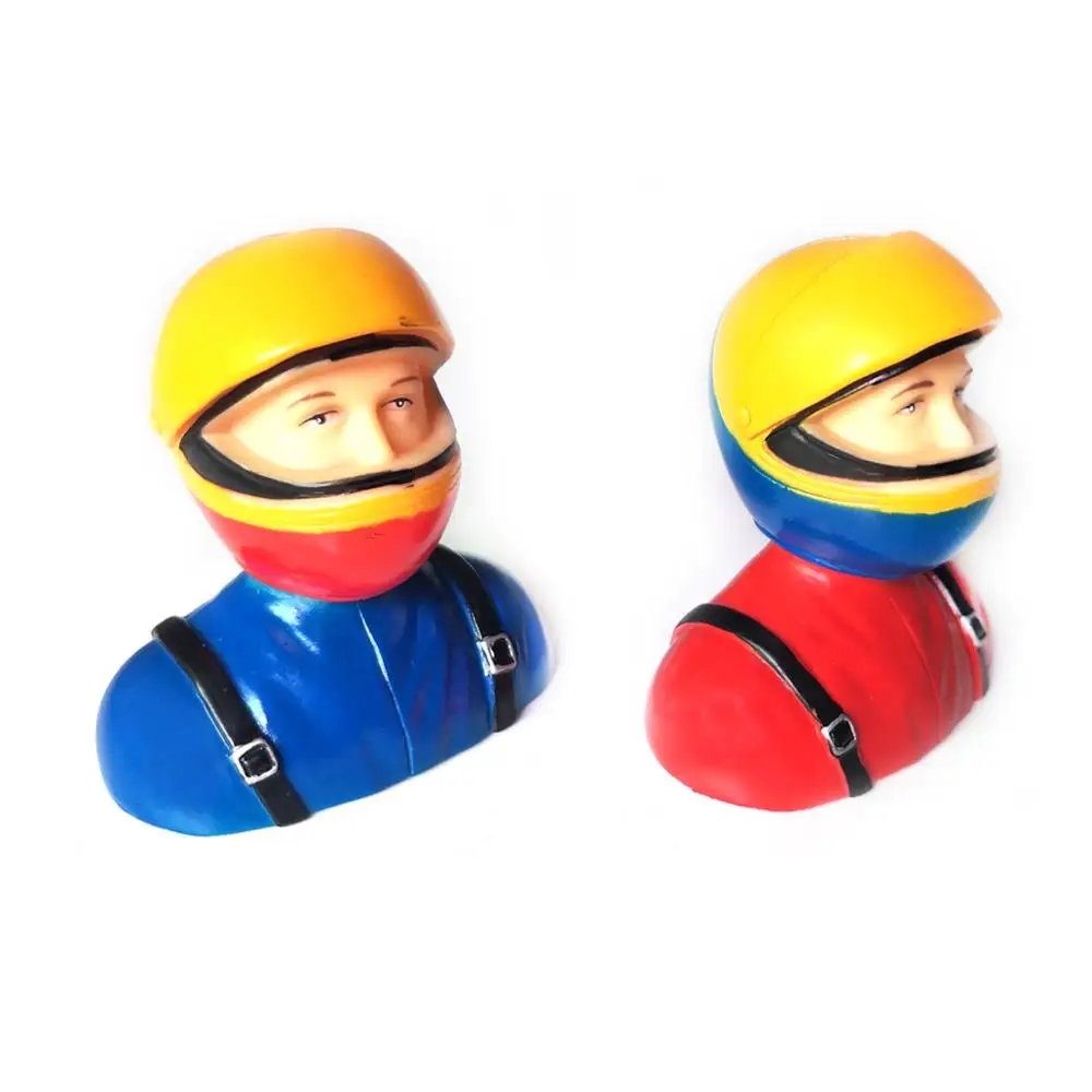 

1Pc 1/6 Scale RC Plane Pilots Figures Statues RC Kits Red / Blue L64*W40*H69mm