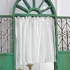 Korean Sweet Lace Flowers Short Curains for Kitchen Bottom Lace/Balls Half Curtains Geometric Pattern Curtains for Bedroom #A429 3