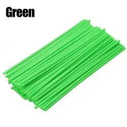 Motorcycle Spoke Cover Rim Protector Wrap - 72PCS Universal Wheel Rim Skins (Green)
