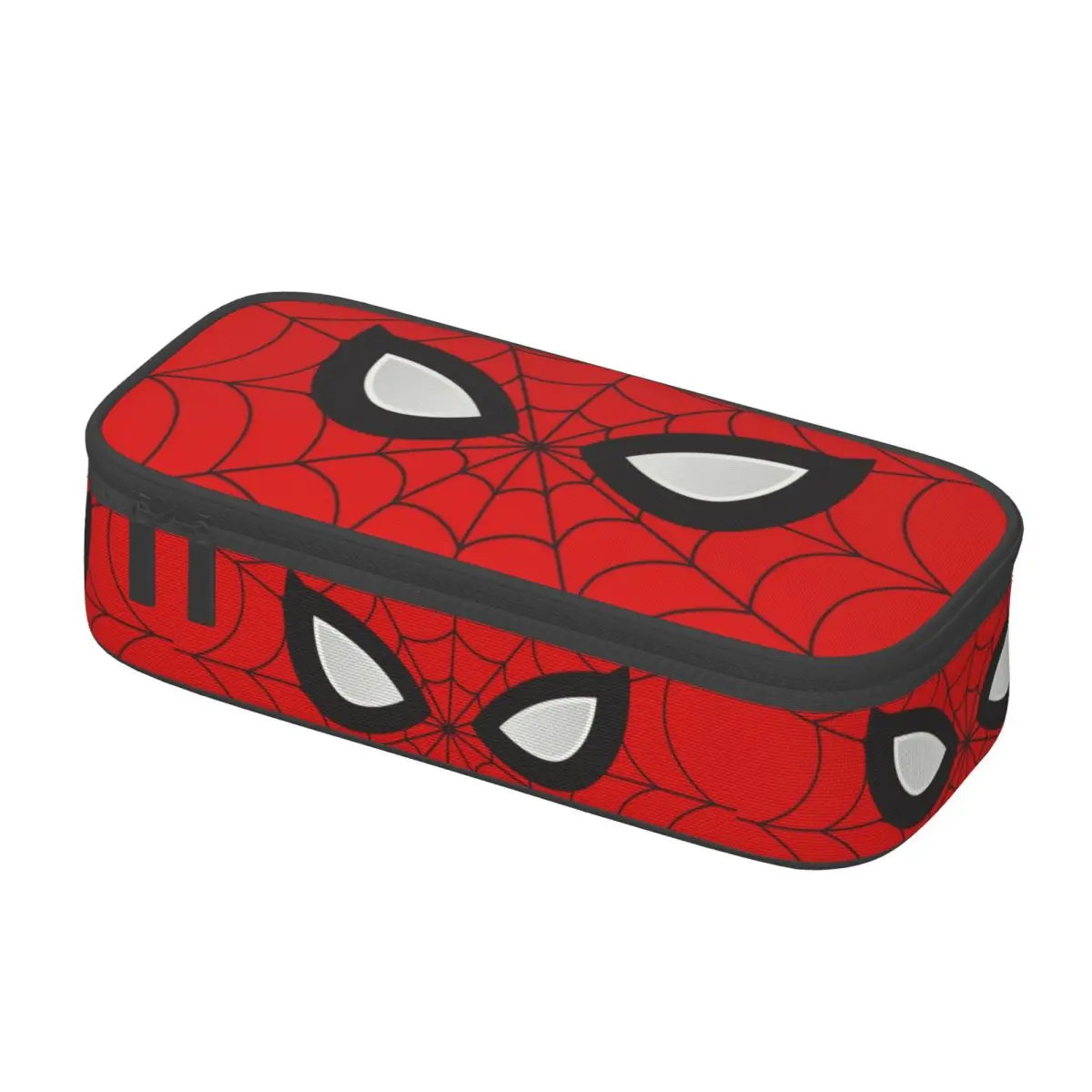 Classic Red Spider Web Pencil Cases for Boys Gilrs Big Capacity Pen Bag Box Stationery