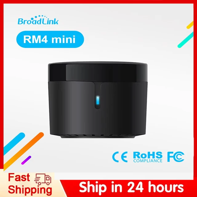 Broadlink Rm4 มินิสมาร์ทรีโมทคอนโทรลอินฟราเรด Universal IR Audio Video Smart Home ทํางานร่วมกับ Google Home Alexa 1
