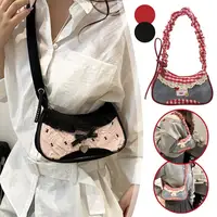 Nouveau mignon sac sous les bras à carreaux Cowboy doux femmes Simple et frais Y2k mode sac à bandoulière décontracté cadeau pour Friengds 6