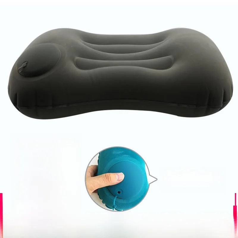 팽창식 야외 캠핑 베개 휴대용 압축 여행 에어 시트 쿠션 하이킹 등산 장비 충격..