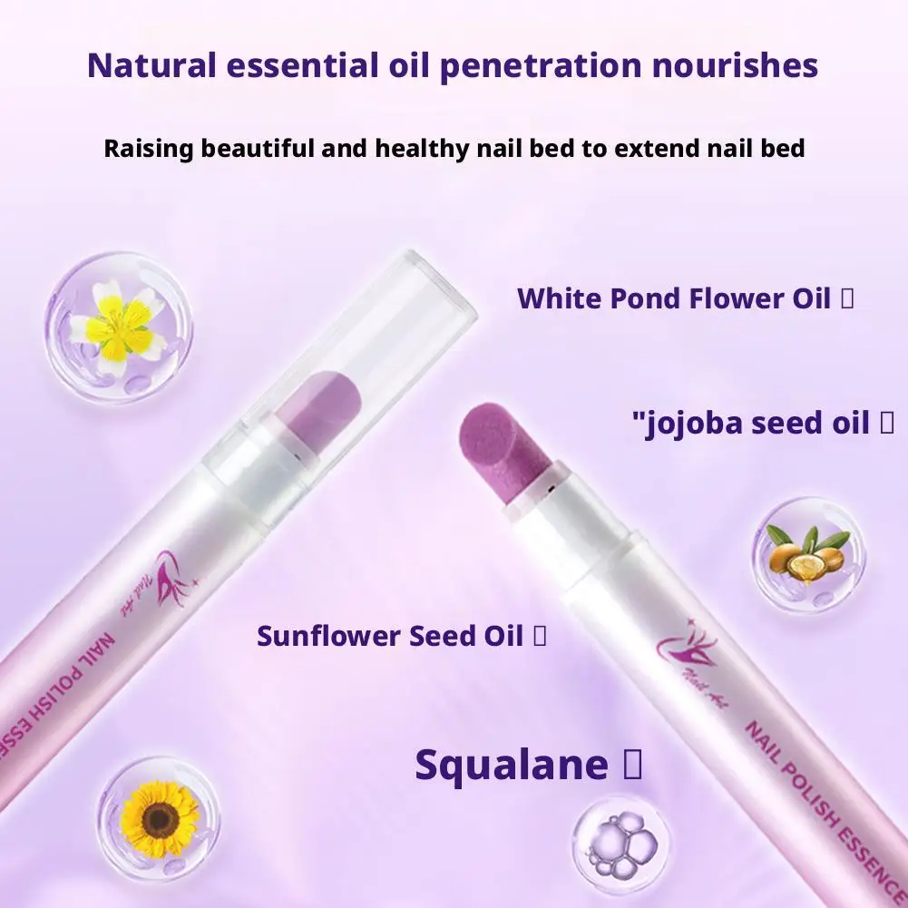 3-in-1 Nail Care Pen with Cuticle Remover, Buffer, and Nourishing Oil