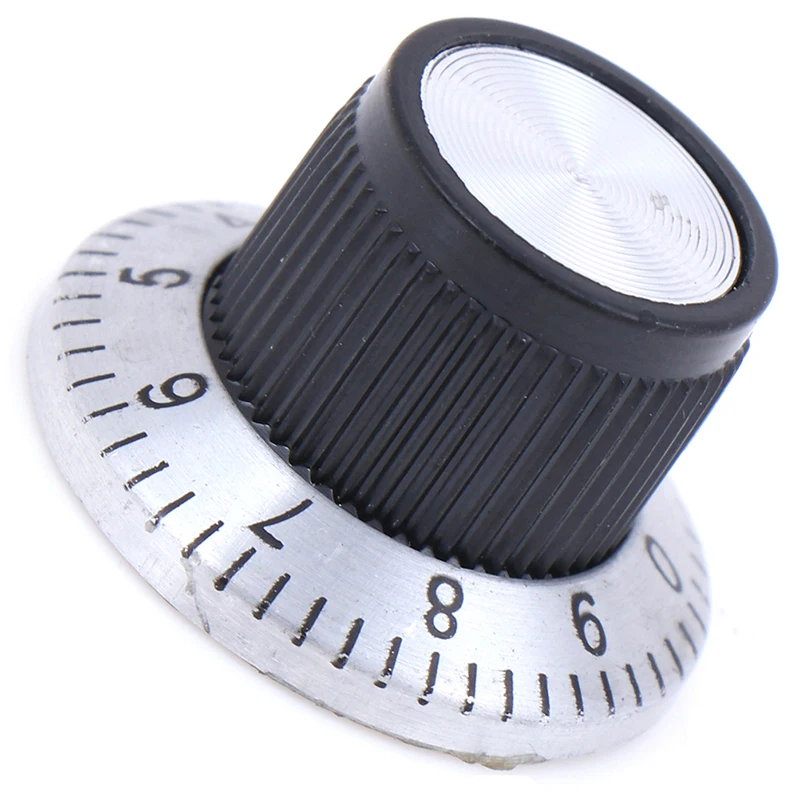 Potentiometer Knob Cap C3 Knob With Digital Scale Metal Surface Potentiometer Knob 6MM