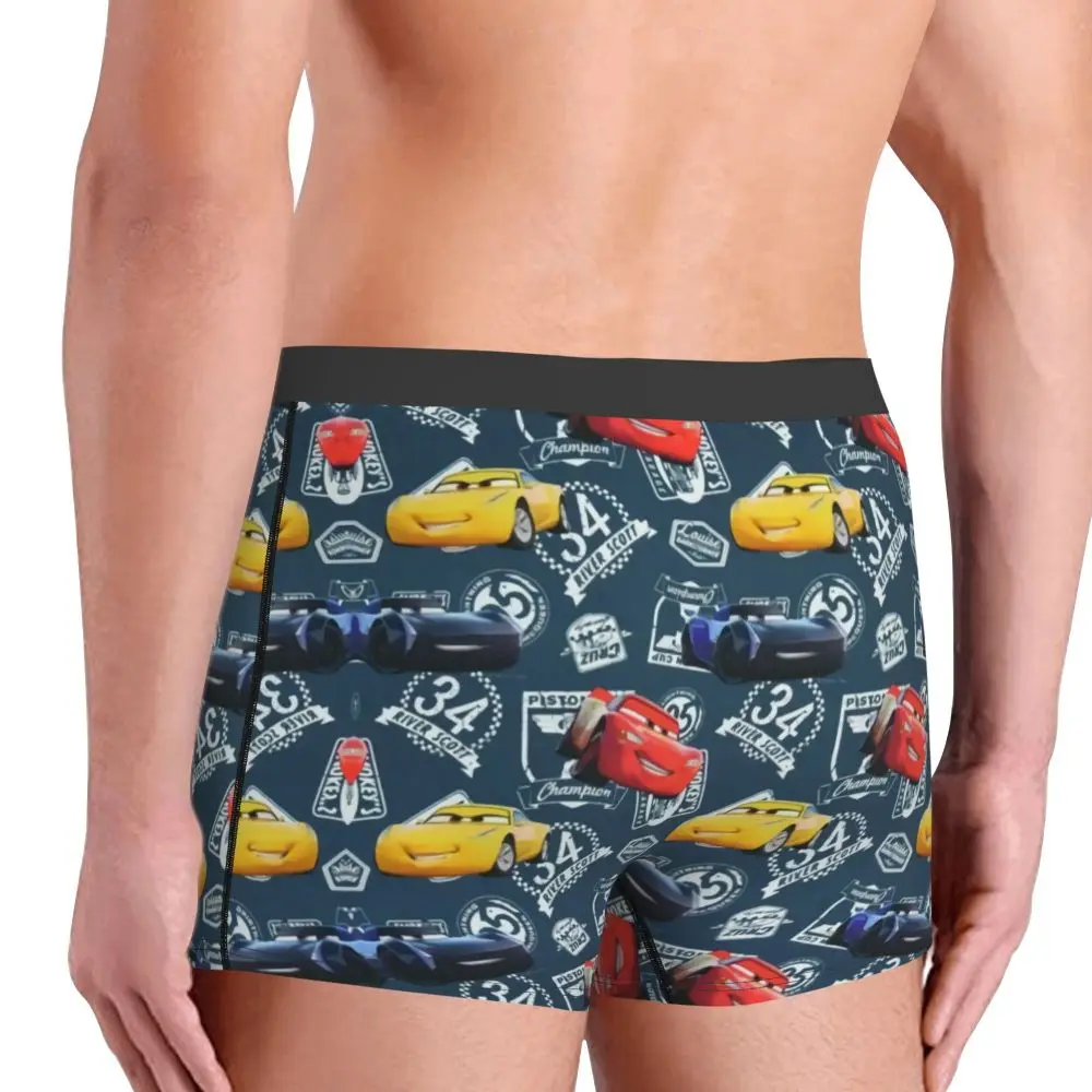 Custom Lightning McQueen Car Collage Boxers Shorts Men's Briefs Underwear Cool Underpants