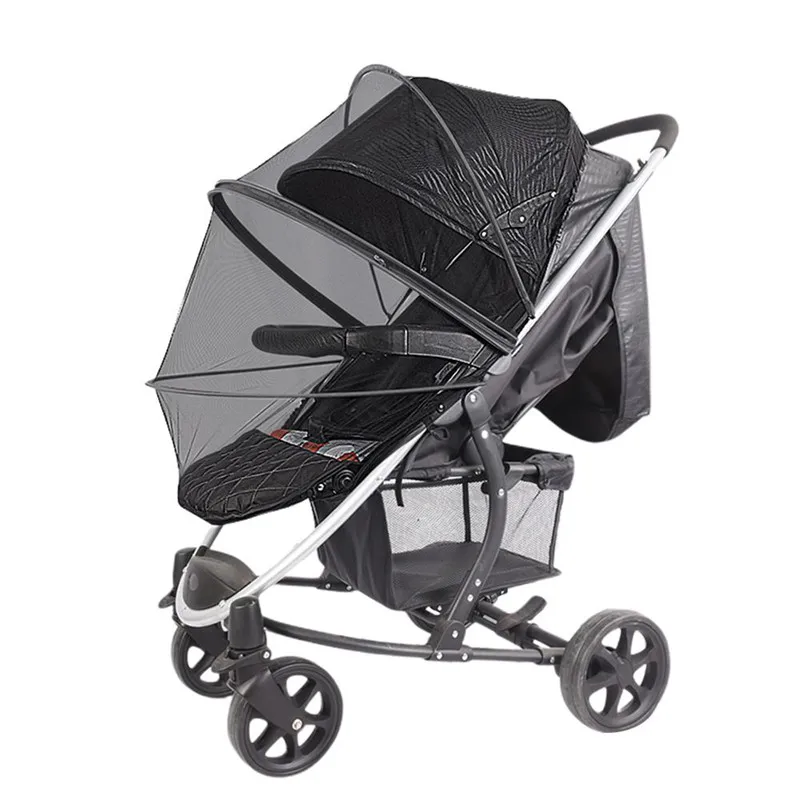 

Baby Mosquito Net for Strollers, Carriers, Car Seats Foldable Two-way Zippered Mesh Stroller