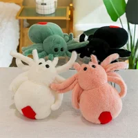 Simulation Spider Jumping Spider Doll Crawling Pet Doll Plush Cute Reptile Plush Toy Super Cute White 2