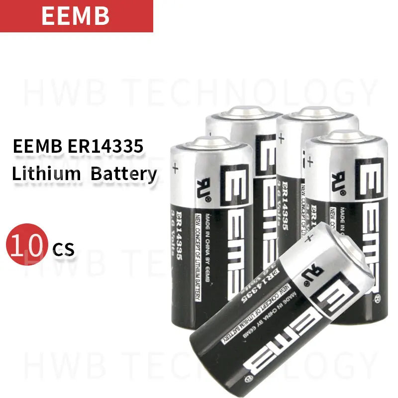 10Pcs/LOT EEMB ER14335 2/3AA 3.6V 1650mAh Lithium Battery + lithium battery
