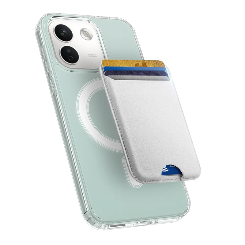 Magnetic Shockproof Transparent Soft TPU + Hard PC Clear Phone Case