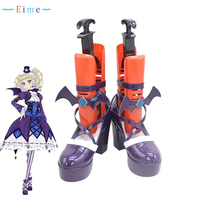 

Todo Yurika Cosplay Shoes Gothic Lolita Cosplay Props Aikatsu Cosplay PU Shoes Halloween Carnival Boots Custom Made
