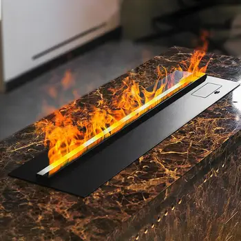 Camino atomizzato 3D con fiamma a vapore colorata Camino elettrico a vapore acqueo per interni con nebbia decorativa ecologica personalizzata 1
