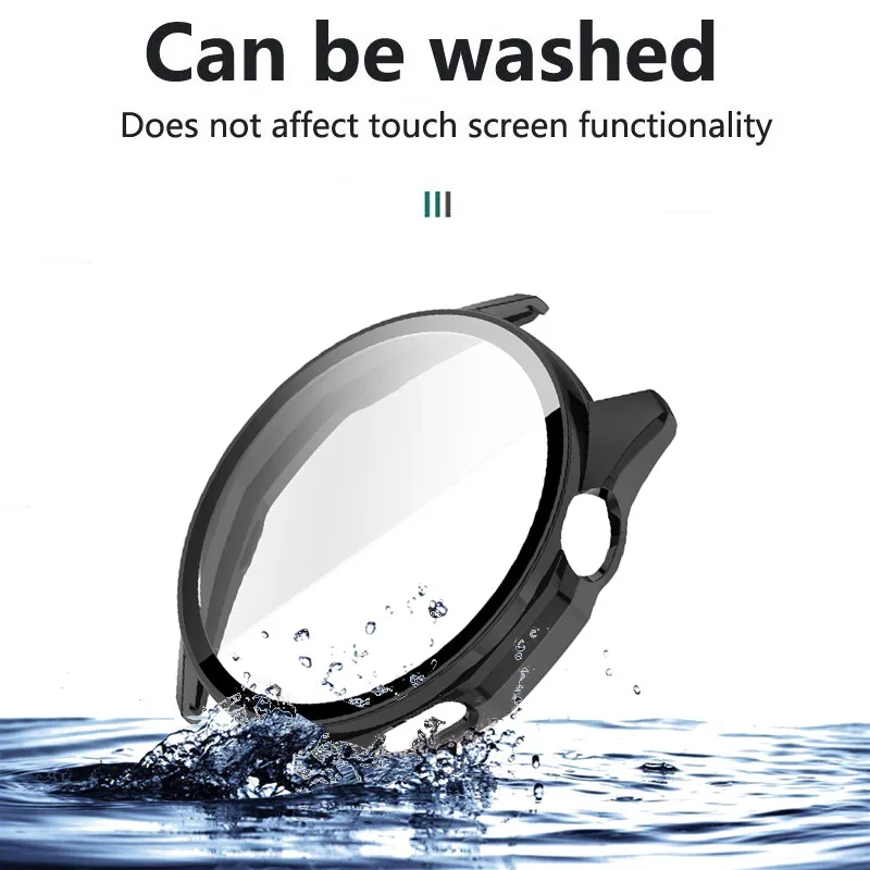 Premium Tempered Glass + PC Protective Case with Screen Protector Frame Bumper Cover