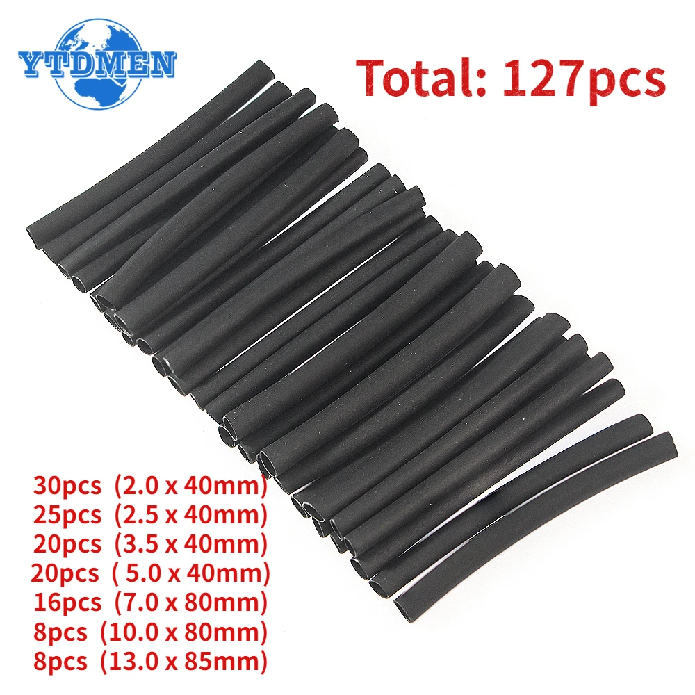 Heat Shrink Tubing 127pcs 2:1 Thermoresistant Car Cable Insulation Polyolefin