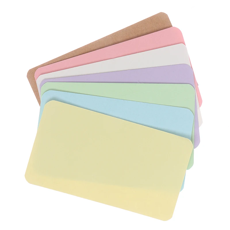 100Pcs 4.5*8cm Blank Card business cards For Business Cards Message Book Name