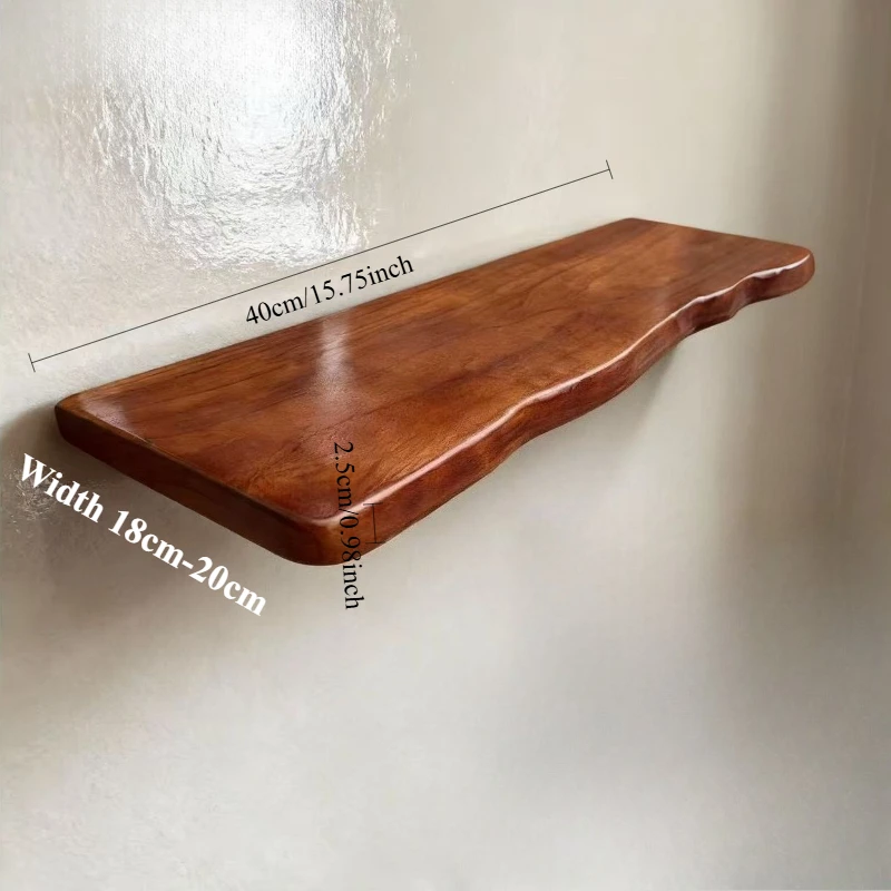 מדפים צפים לקיר מדפים עץ לחווה מדף חי עם גרגירים טבעיים ייחודיים לסלון חדר שינה מטבח