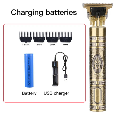USB Electric Hair Clipper Man 0mm Shaver Trimmer For Men Barber Professional Beard Rechargeable Hair Cutting Machine