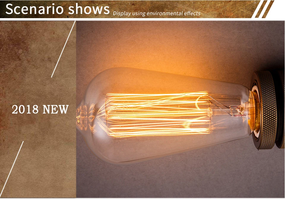 Dimmbare Retro Edison Glühbirne E27 40W 110V 220V Ampulle Retro Lampe  Glühlampen Filament Vintage Dekorative Licht birne - AliExpress