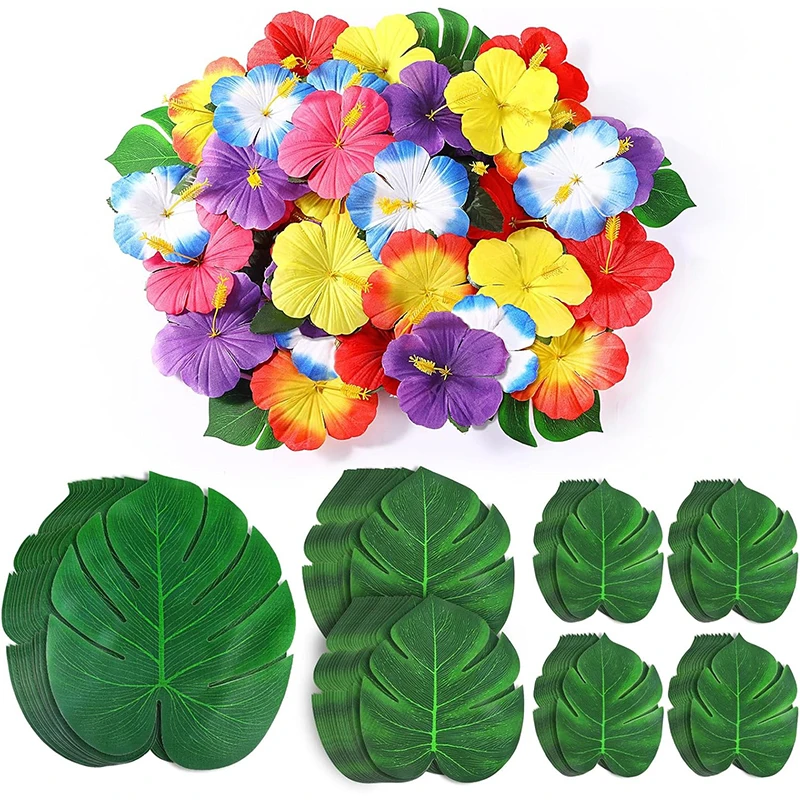 5/10/20 Stück 11 cm große künstliche Hibiskusblüten aus Seide für Hawaii-Sommerpartys, Tischdekoration für Zuhause, Hochzeiten und Partys