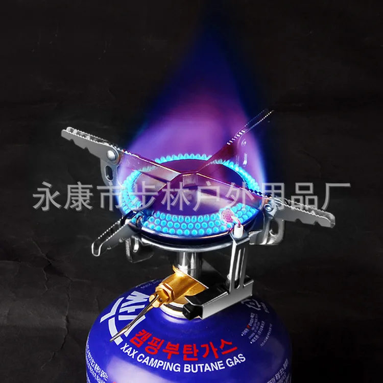 

Складная газовая плита для кемпинга, 3000 Вт, портативная газовая печь для пешего туризма и пикника, наружная лампа