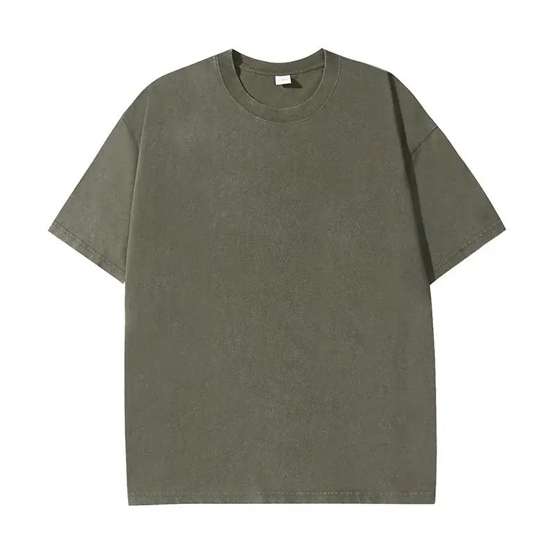 100% Cotton T-shirt, Free Customization of Your Own Logo, Urban Trend Retro Short-sleeved T-shirt, European and American Size T- - Image 6