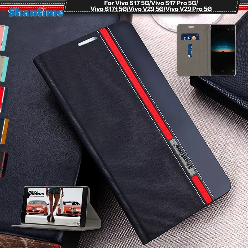 Custodia In Pu Di Lusso Per Vivo S17 5G Flip Case Per Vivo S17 Pro 5G Vivo S17T 5G V29 5G V29 Pro 5G Custodia Per Telefono Cover Posteriore In Silicon