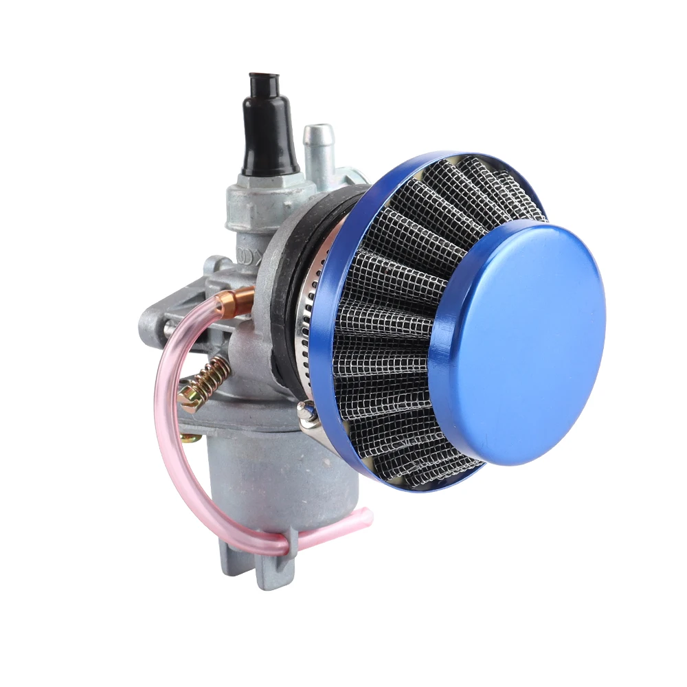 Motorcycle Carburetor+Air Filter Stack For 2 Stroke Pocket Bike 47cc 49cc Engine Parts Mini Moto Kids ATV Quad Go Kart Minimoto