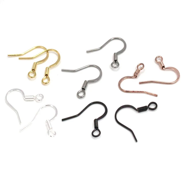 Earring Hooks Jewelry Making  Earring Findings Stainless Steel - Gold  Stainless - Aliexpress