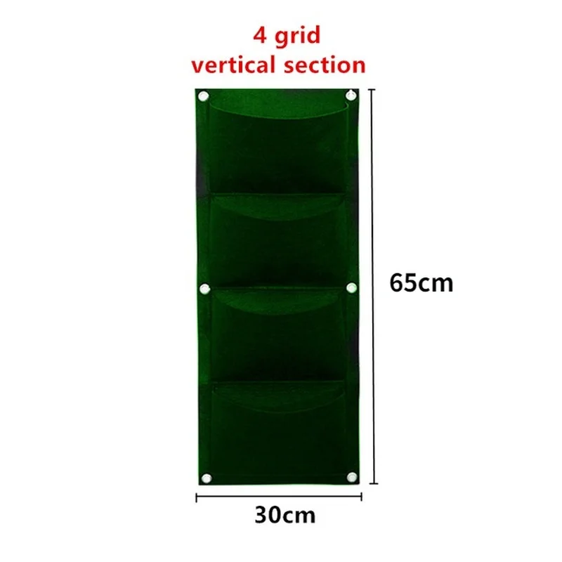 Hanging Vertical Garden Planter Bag for Indoor & Outdoor Herb Gardens