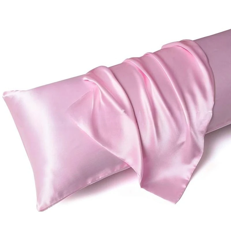 Luxurious Satin Pillowcase Pair - Anti-Allergy, Breathable & Skin-Friendly with Envelope Closure
