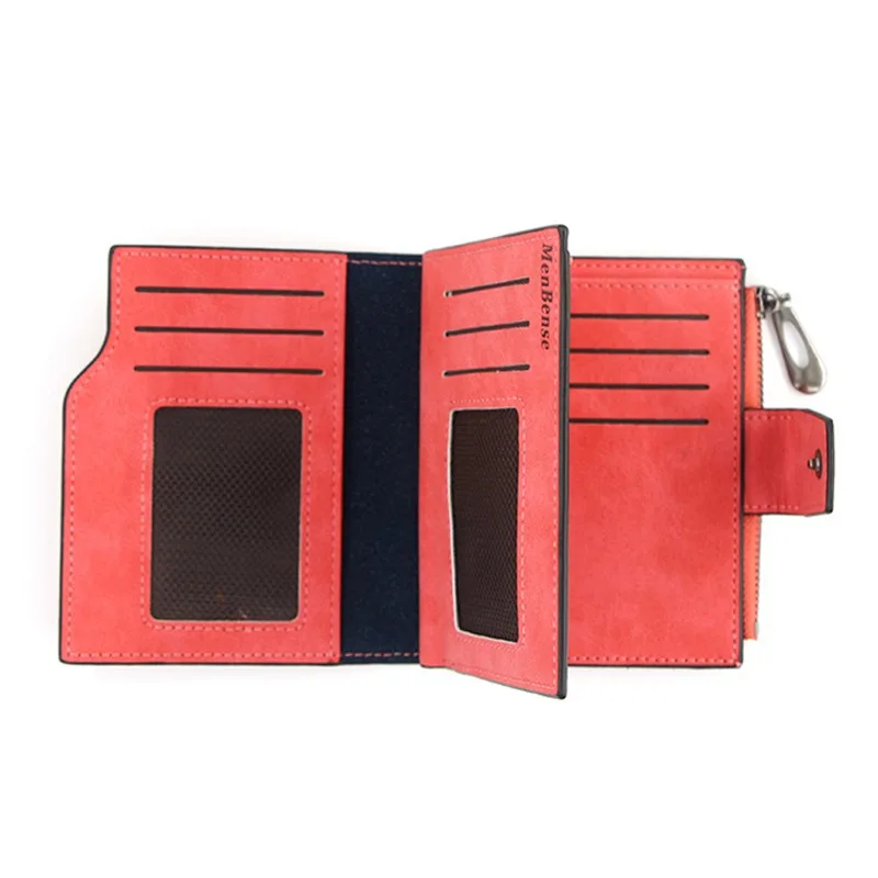 New Ladies Short Wallet Women's Zipper Wallet Multi-function Fashion Simple Fresh Large-capacity Leather Coin Purse Clutch 4