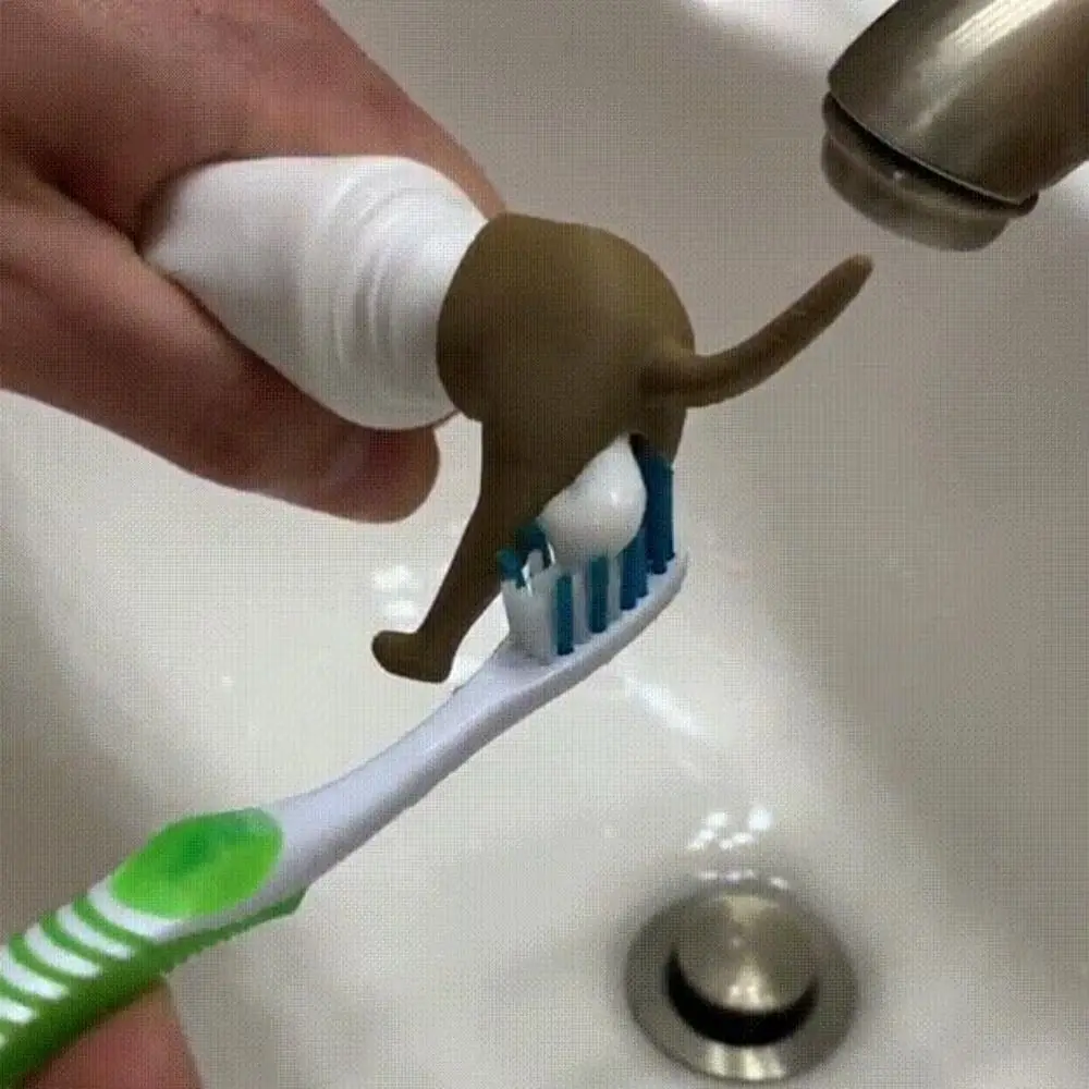 

Toothpaste Hat Pooping Dog Butt Toothpaste Topper Bathroom Supplies Dog Poop Toothpaste Cap Gift Toothpaste Dispenser Adults