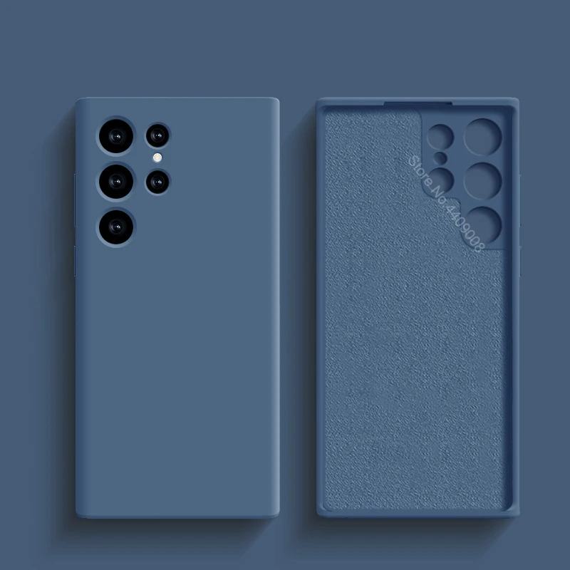 thumbnail image 1 of Luxury Liquid Silicone Phone Case For Samsung Galaxy S22 S21 S23 S24 Ultra A34 A52 A54 5G Cases Shockproof Protective Soft Cover, 1 of 5