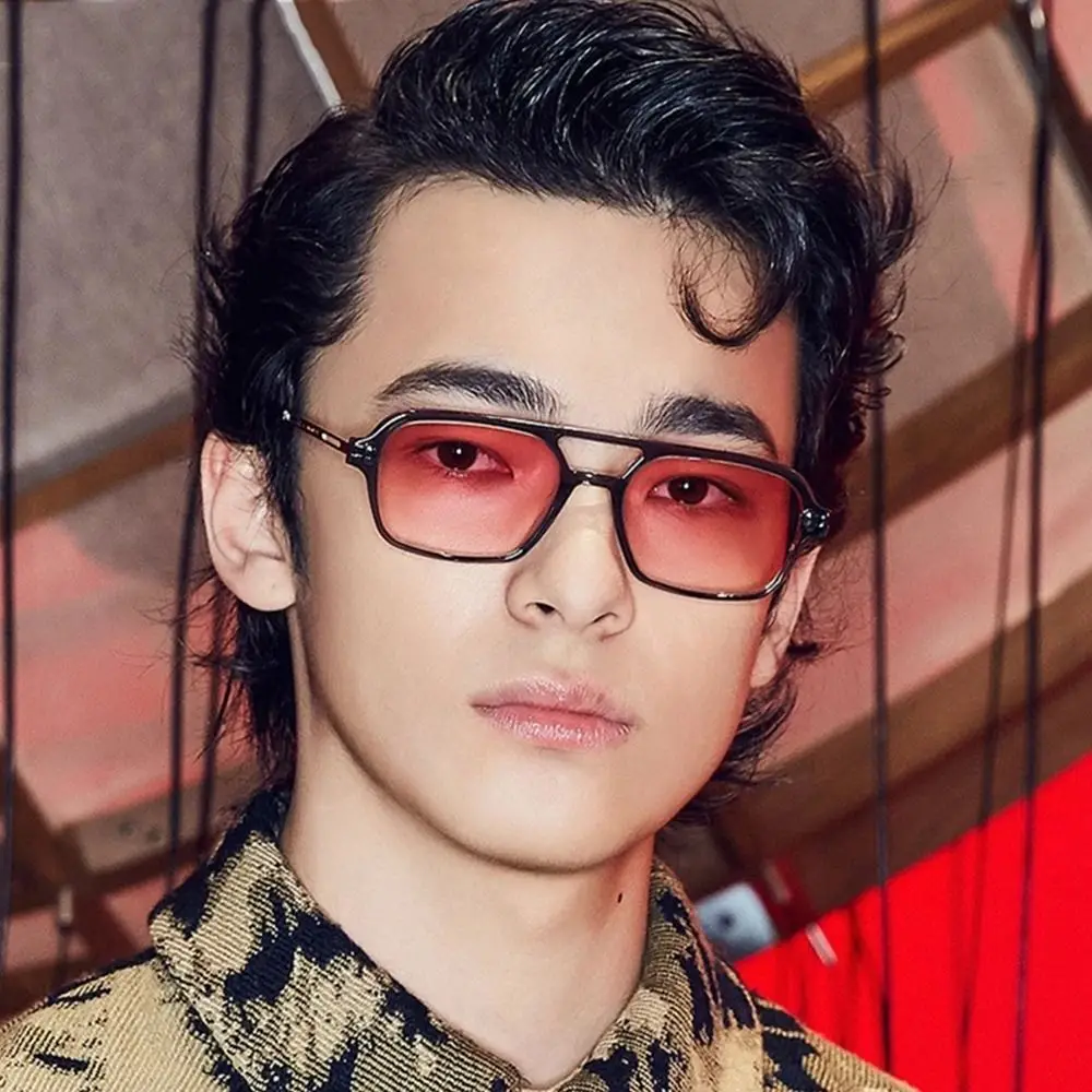 Retro Style Square Sunglasses with UV400 Protection