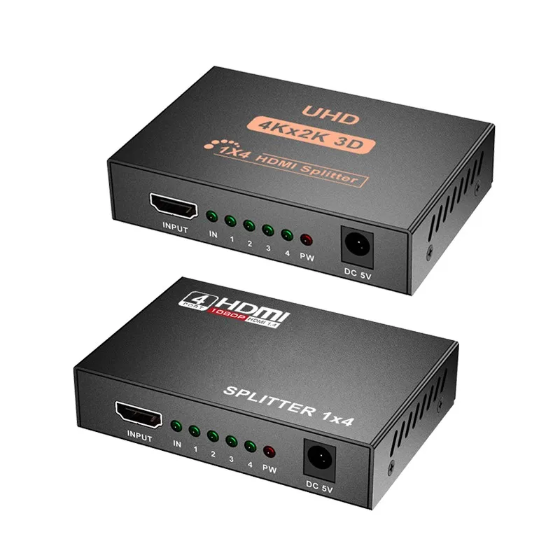 Splitter Hdmi 4K Convertitore Compatibile Hdmi 1 Ingresso 4 Uscite Hdmi 1.4 Splitter Switcher Hdcp Doppio Display Per Ps3 Hdtv Dvd Xbox