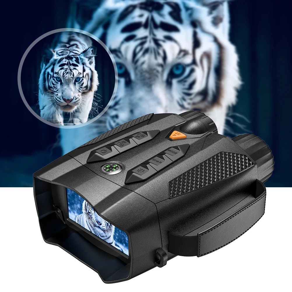 Infrared Digital Night Vision Binoculars 800M Night Range Digital Night Binoculars 10 X Digital Zoom for Outdoor Camping Travel