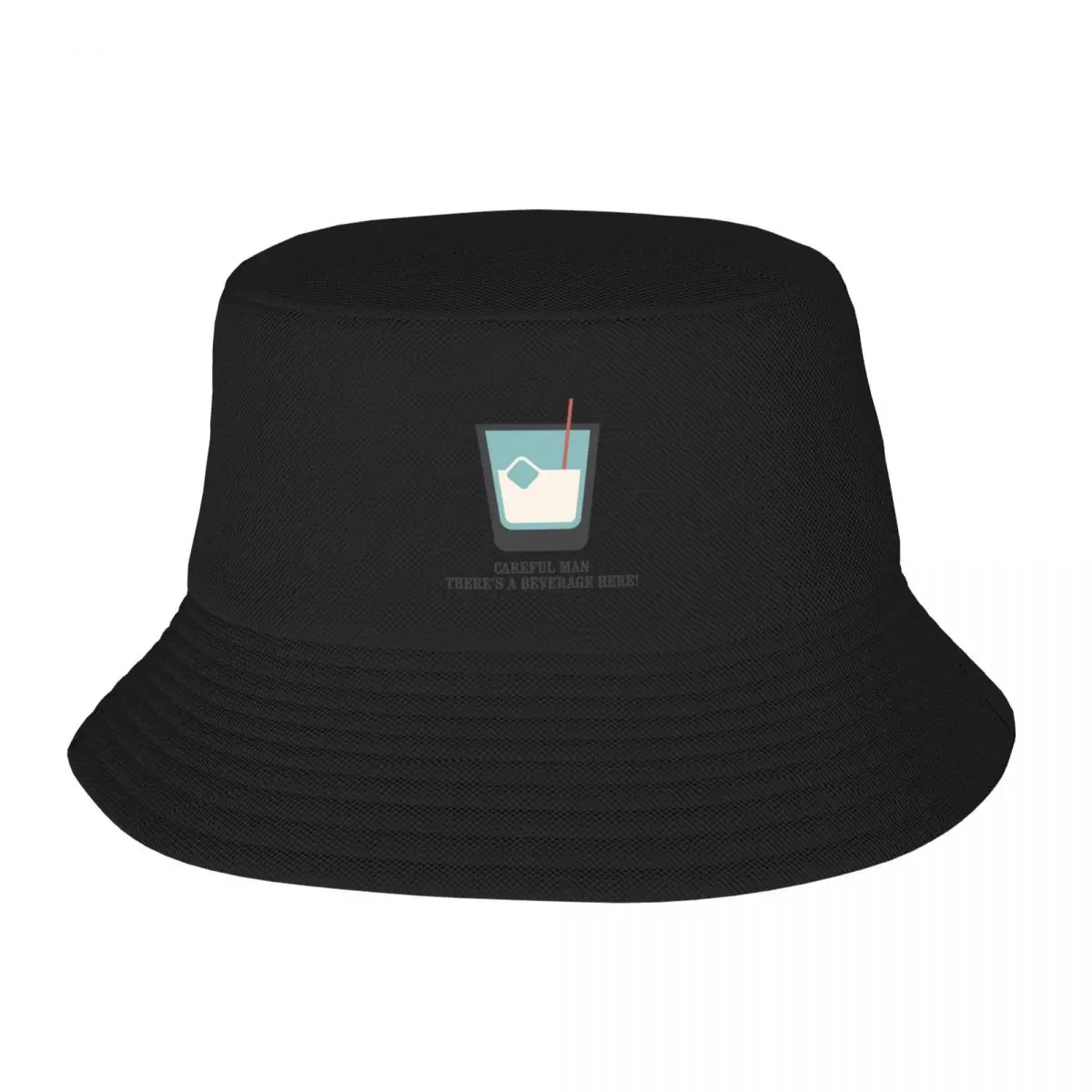 

New The Big Lebowski - White Russian - Careful Man, There_s a Beverage Here! Bucket Hat Sunhat Snap Back Hat Caps Women Men's