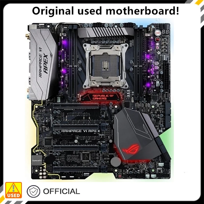 

Для ROG Rampage VI Apex используется оригинал для Intel X299 Socket LGA 2066 DDR4 128G материнская плата LGA2066 материнская плата