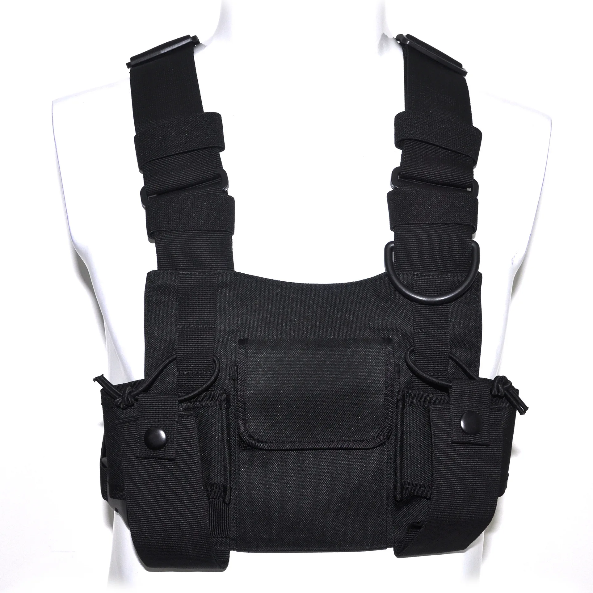 

Radio Chest Harness Bag Versatile Tactical Nylon Radio Holder Case Carry Bag for GPS Phone Two Way Radio Holster Pouch