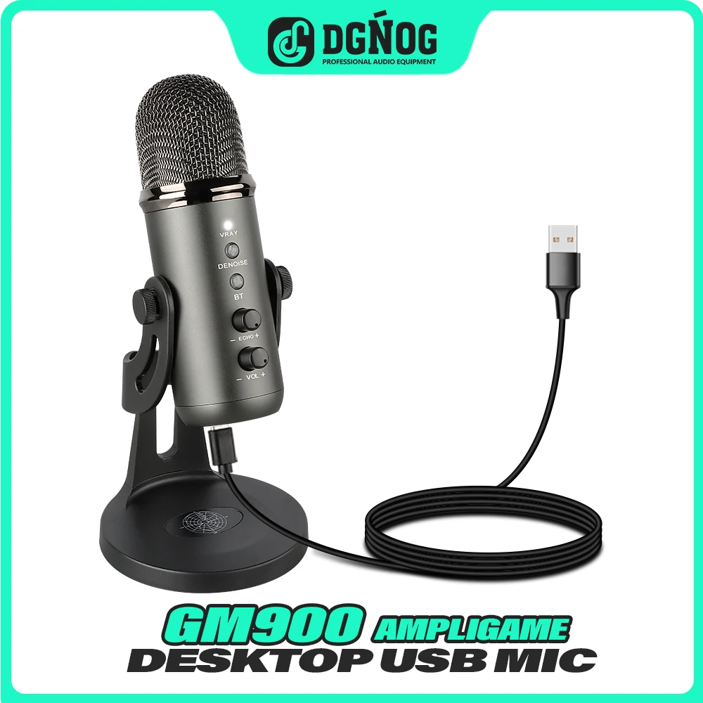 

DGNOG USB Capacitor Microphone Is Suitable For Laptop Recording, Audio Studio, And Has Bluetooth And Noise Reduction Function