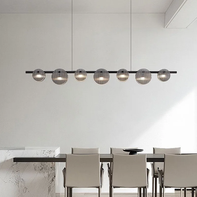 Modern Minimalist Style Led Chandelier Dining Room Kitchen Bar Living Room Bedroom Ceiling Lamp Black Art Chandelier Lamp