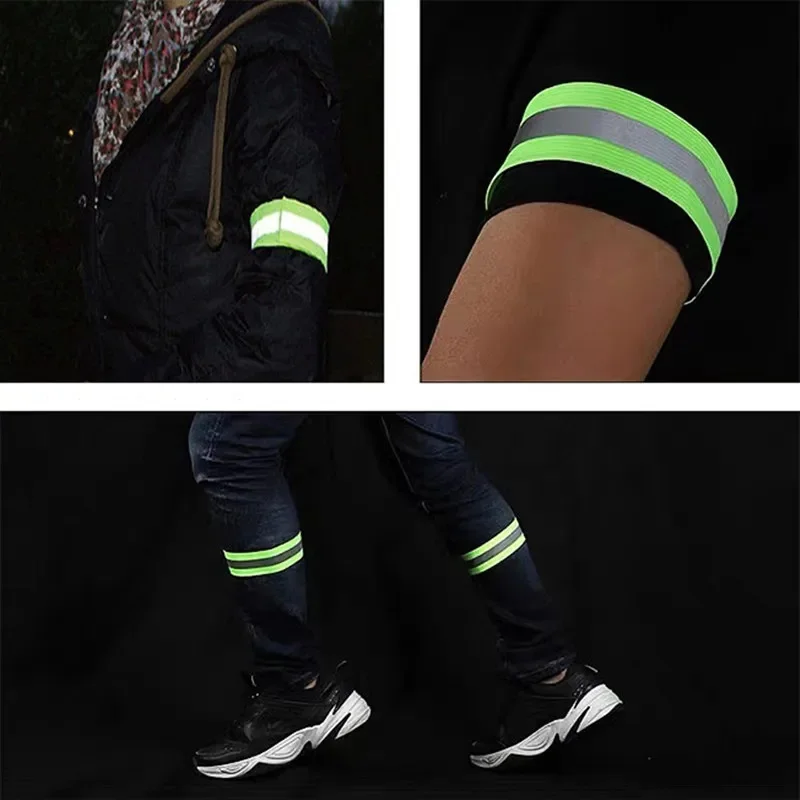 Wrist arm ankle leg reflective tape for nighttime walking cycling running safe