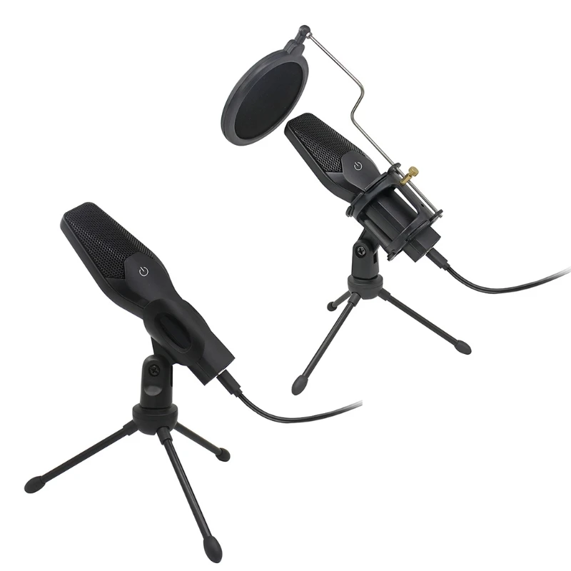 

Microphone with Tripod Stand for Birthday Recording and Streaming Conference for Smart for Touch Control Professional