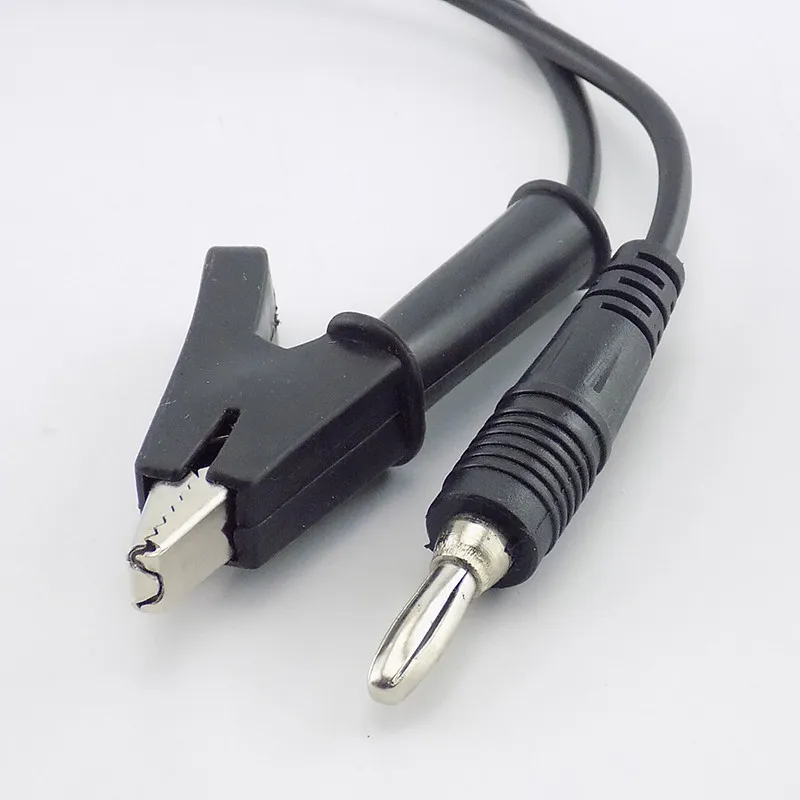 1M Alligator Clip to Banana Plug Test Cable Wire Silicone for Probe Multimeter double end Crocodile electric diy